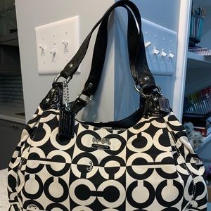 Coach Madison Op Art Maggie Graphic Hobo